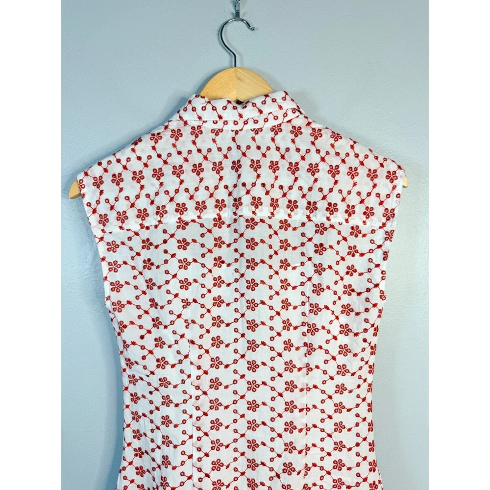 J.Crew Mini eyelet shirt-dress Size 0 NWT